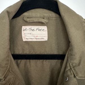 Free people green jacket